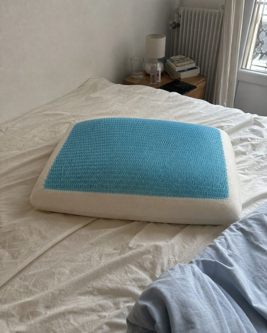 Oreiller Verso photographié dans une chambre de cliente
