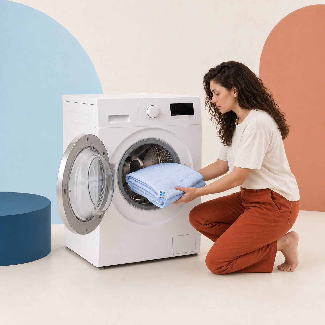 Lavage en machine — Bleu ciel