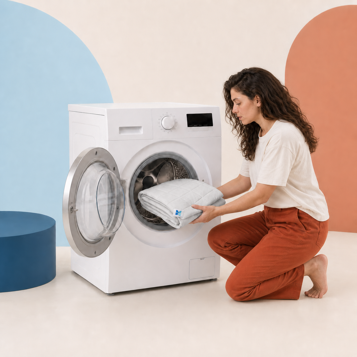 Lavage en machine — Gris clair