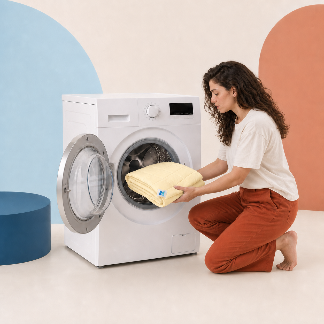Lavage en machine — Jaune pâle
